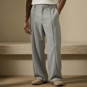 tailored trousers – stone grey